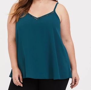 Torrid Teal Cami with Sequins
